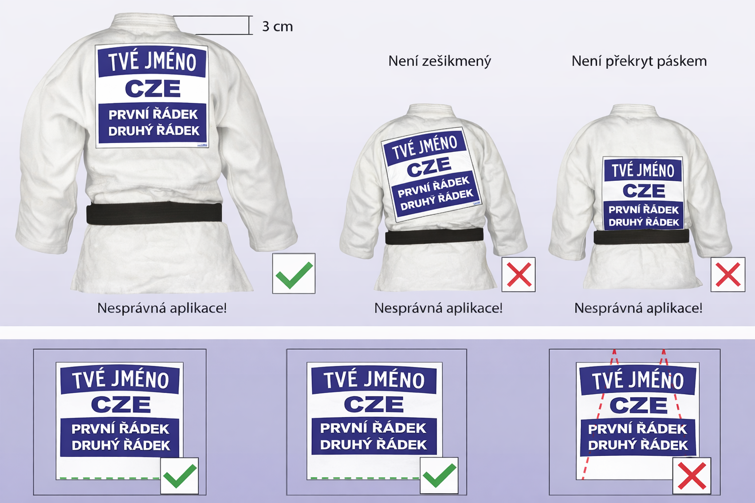 Návod na našití backnumberu